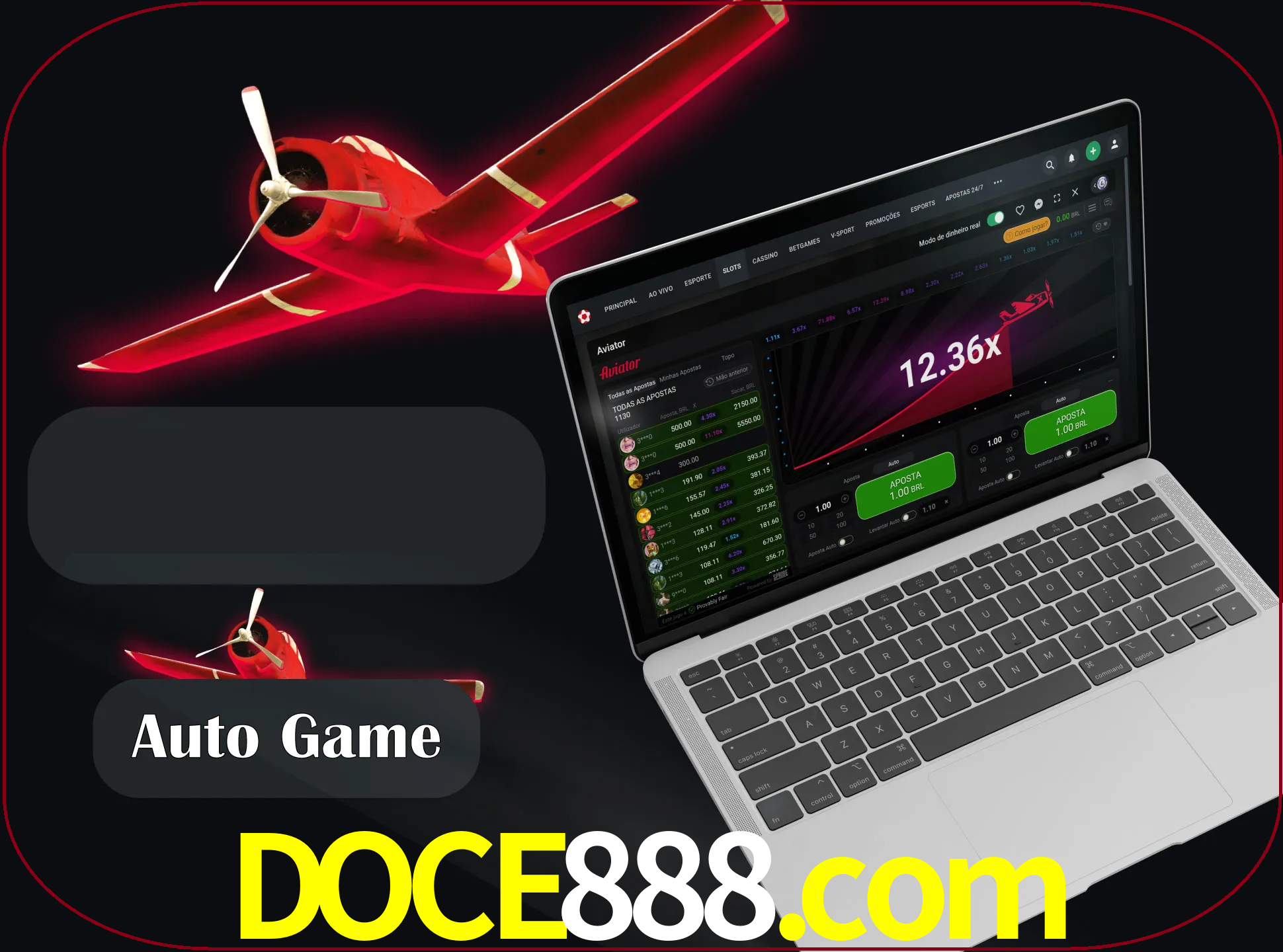No modo automático, os jogos apostam e sacam seu dinheiro automaticamente.