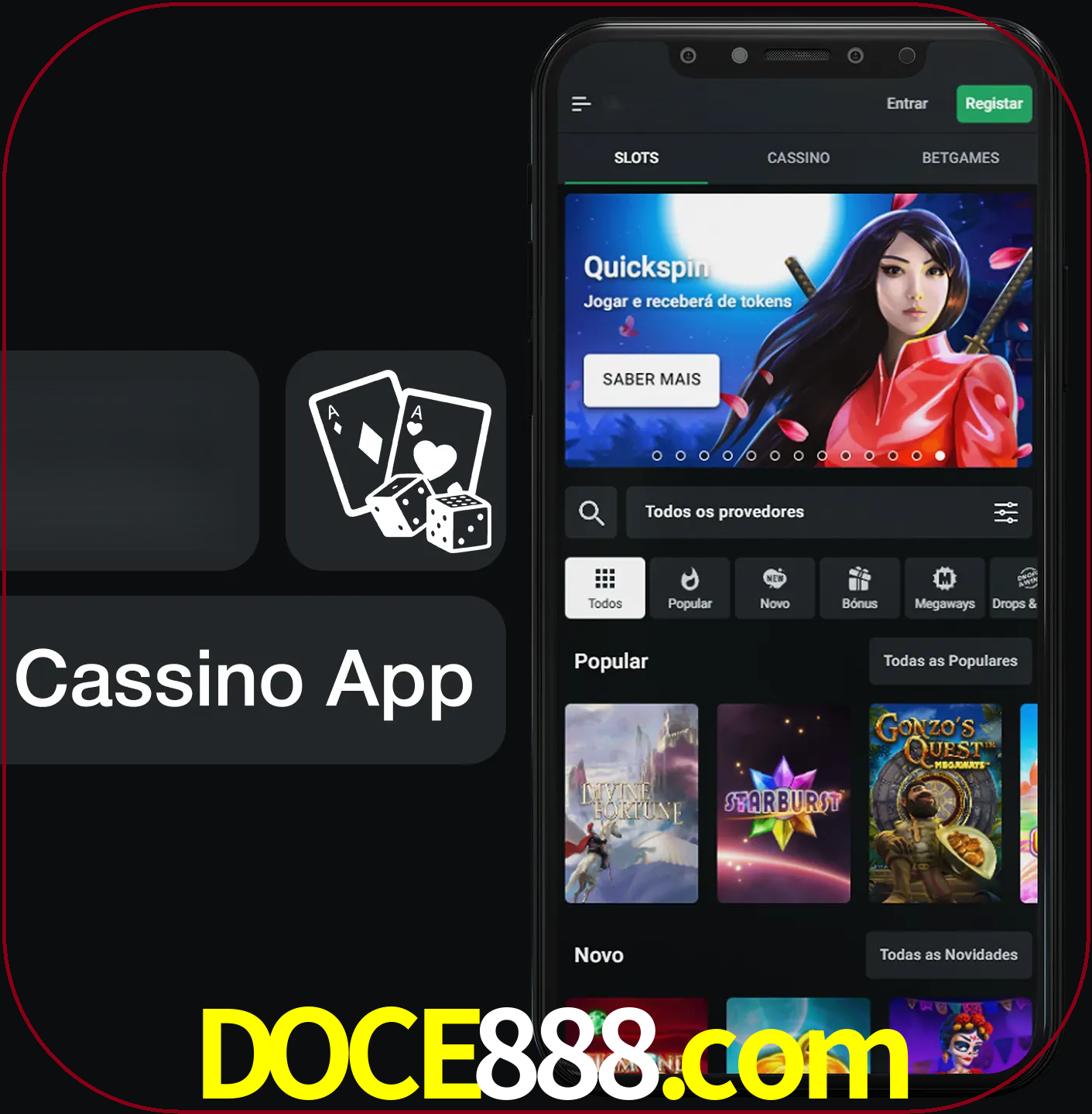 Jogue jogos de cassino e ganhe.