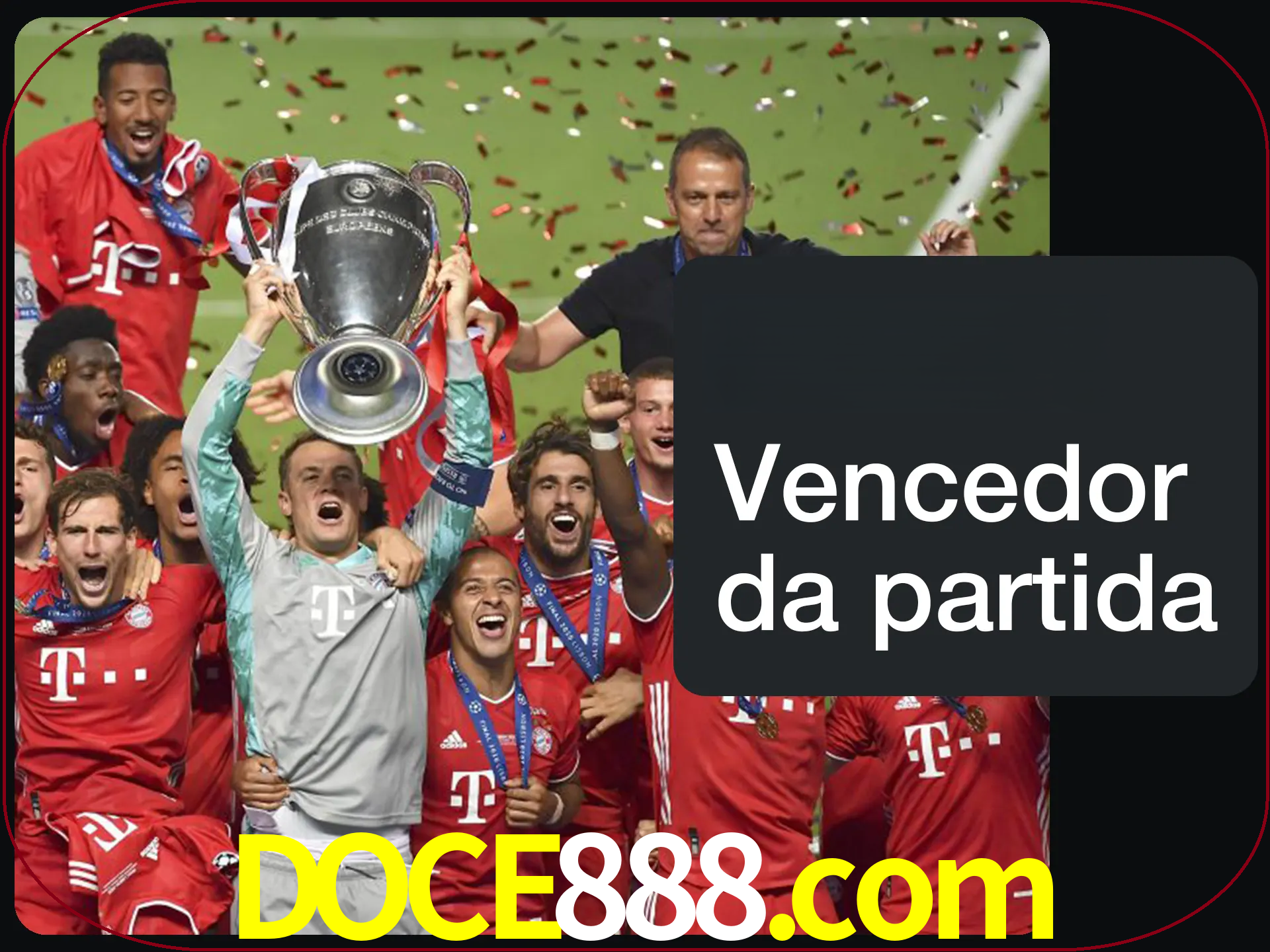 Aposte no vencedor e ganhe uma grande quantia de dinheiro.