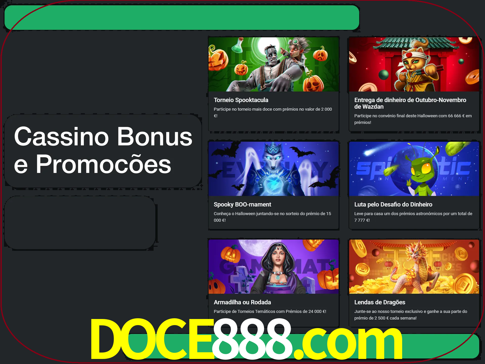 Verifique se há novos bônus de cassino para reivindicar.