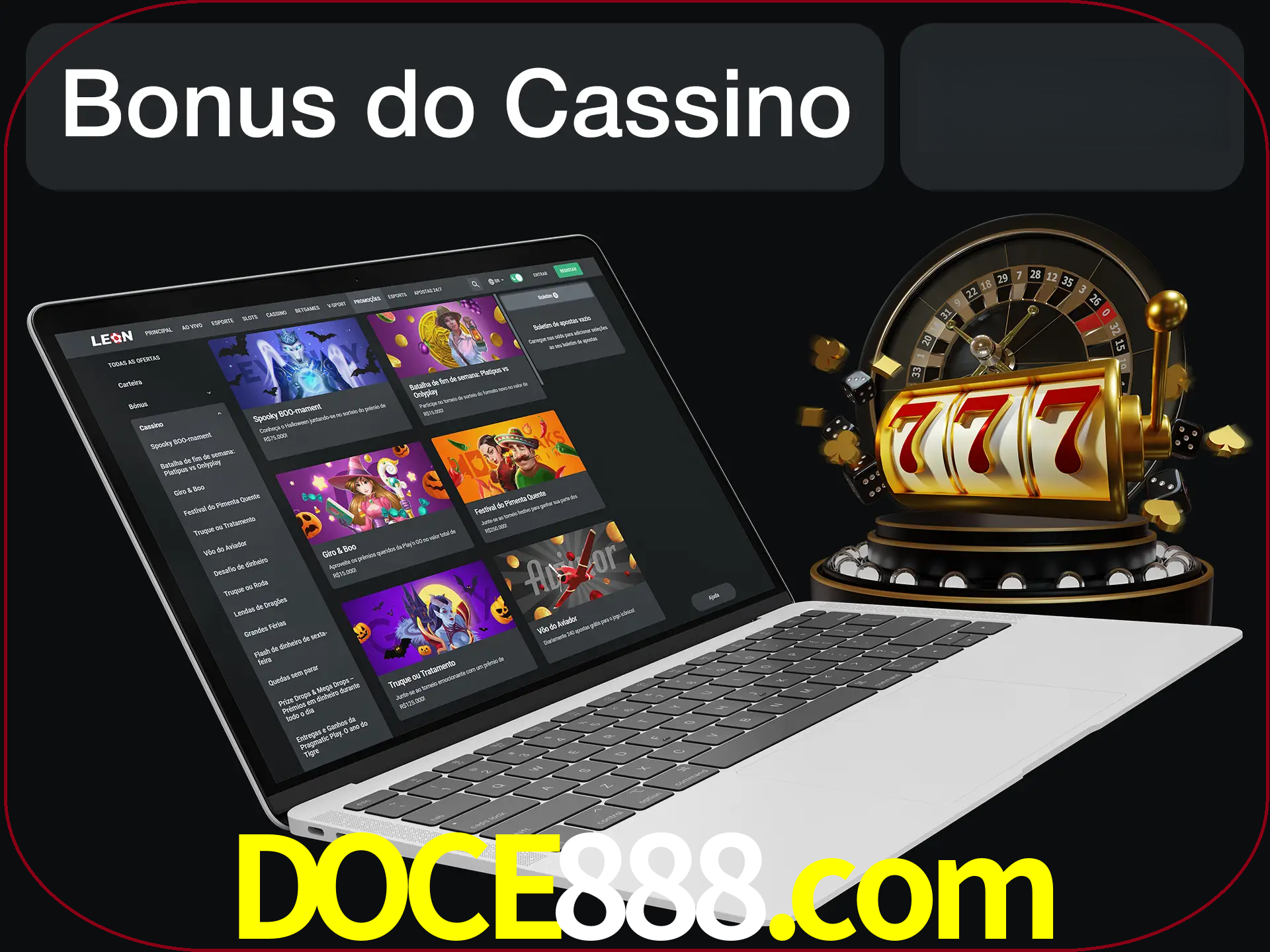 Use o bônus do cassino para começar melhor.