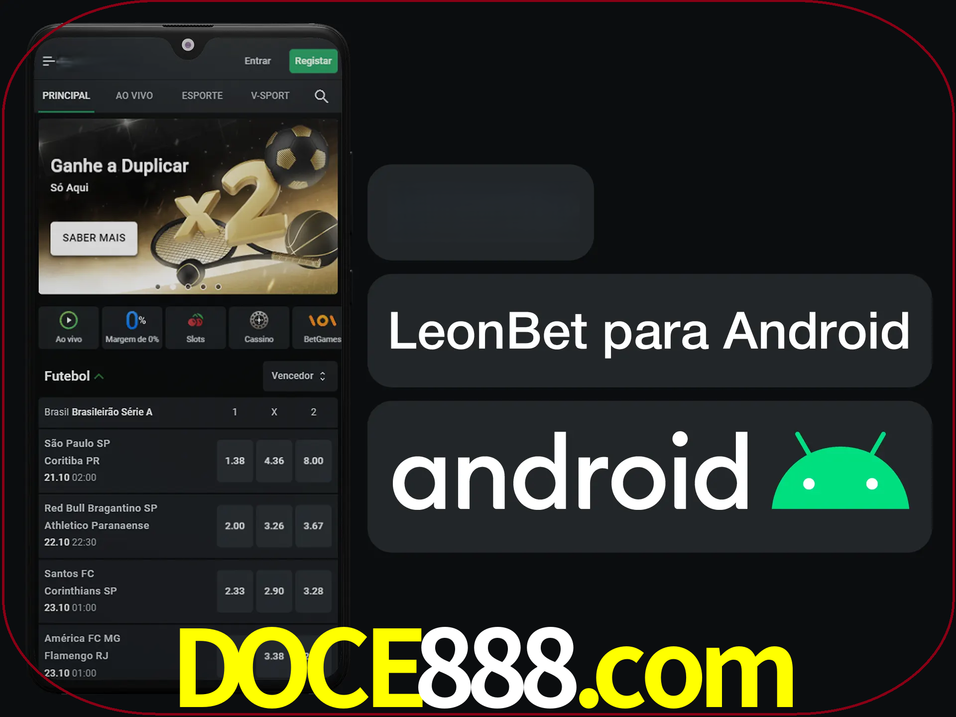 Adquira sua versão poket de LeonBet.